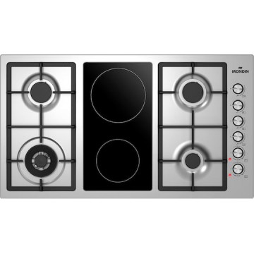 Mondin FQ904CPGVX GN Εστία Φυσικού Αερίου & Ρεύματος με Πλαίσιο Αυτόνομη Inox 89x51εκ. Ασημί Mondin FQ904CPGVX GN Εστία Φυσικού Αερίου & Ρεύματος με Πλαίσιο Αυτόνομη Inox 89x51εκ. Ασημί